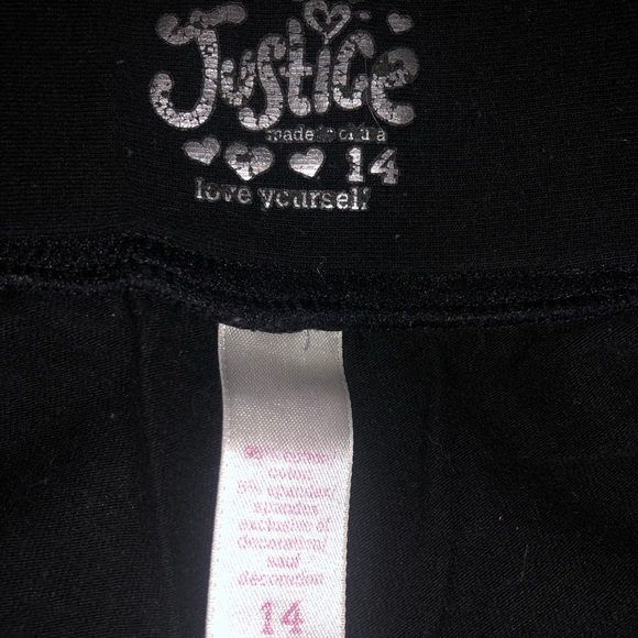 Justice Girls Basic Legging, Sizes XS-XL & Plus